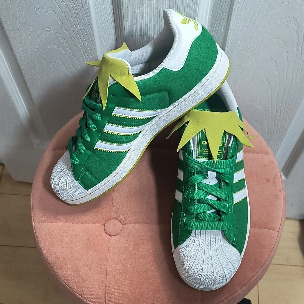 Adidas Superstar 2 Kermit The Frog Sneakers RARE Size 9.5 Mens / 10.5 Womens